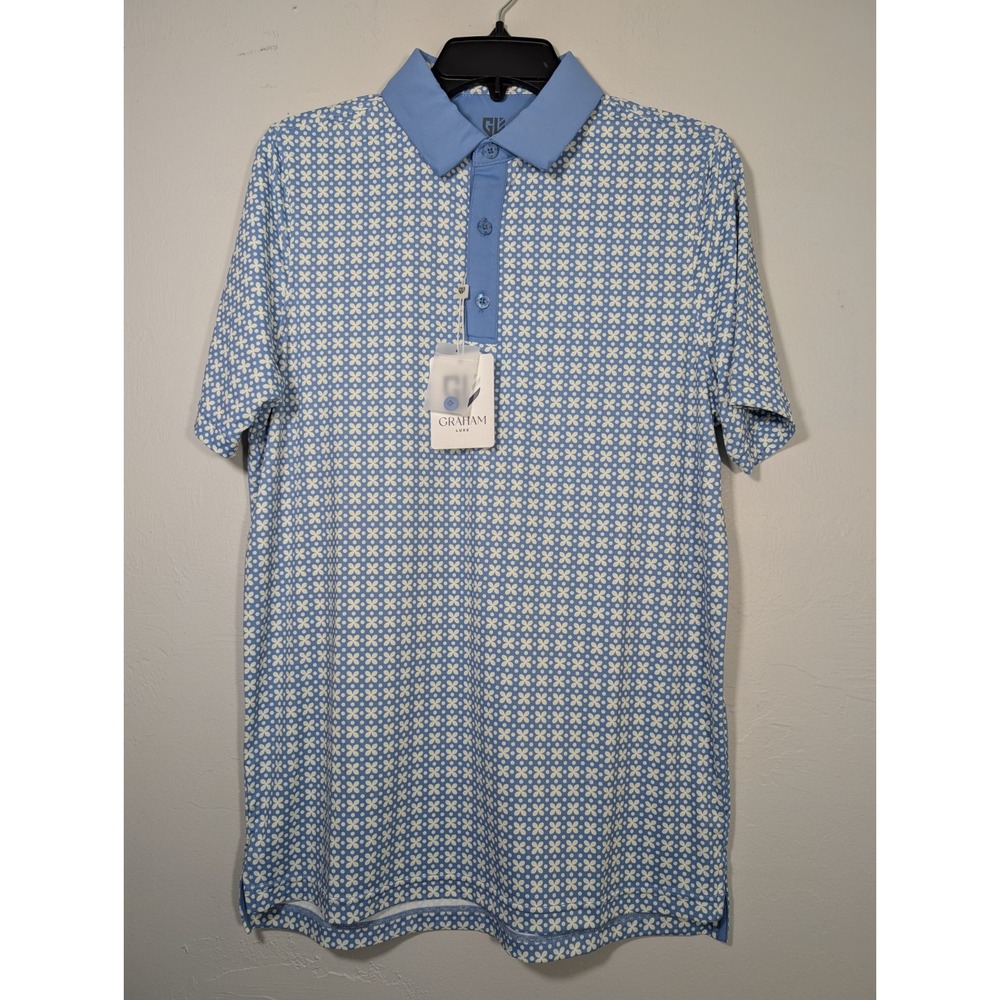 NWT Men's GL‎ Graham Luxe Short Sleeve Polo Golf Shirt Leighton Small